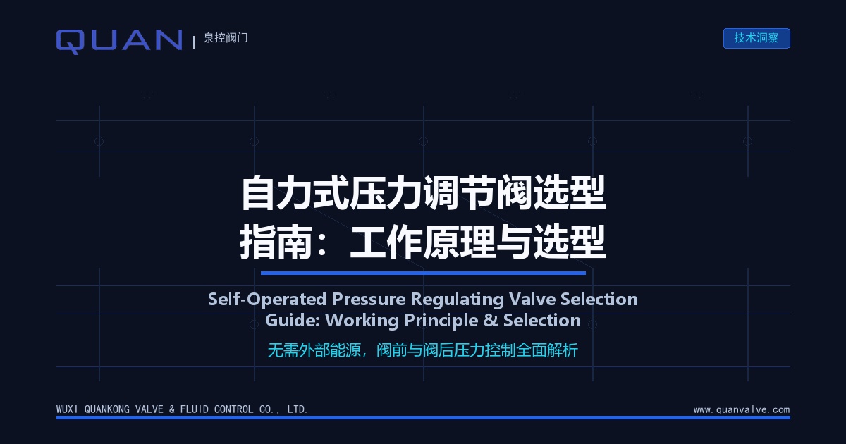 Self-Operated Pressure Regulating Valve Selection Guide: Working Principle & Selection